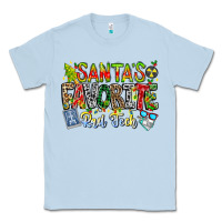 Dusty Blue Santa's Favorite Rad Tech Classic Tee - CowhideDigitalArt