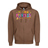 Chestnut the princess has arrived Zipper Hoodie - NancyCooperArtShop