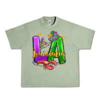 Oil Green louisiana mardi gras Urban Heavy Tee - MaliasSmallBusiness