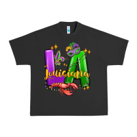 Pigment Black louisiana mardi gras Urban Heavy Tee - MaliasSmallBusiness