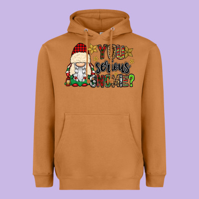 You Serious Gnomie Heavyweight Hoodie Designed By Cowgirlartshop