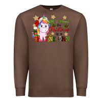 Chestnut all i want for christmas is a unicorn Premium Sweatshirt - CowGirlArtShop