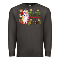 Smoke all i want for christmas is a unicorn Premium Sweatshirt - CowGirlArtShop