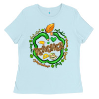 Baby Blue teacher st patrick s day Ladies Tee - Artiststas