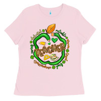 Bubblegum Pink teacher st patrick s day Ladies Tee - Artiststas
