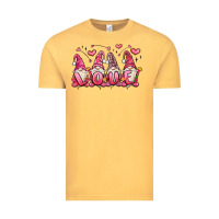Vintage Mustard love gnomes valentine's day Vintage Tee - MaliasSmallBusiness