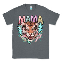 Charcoal Heather mama tiger lightning bolt Classic Tee - NancyCooperArtShop