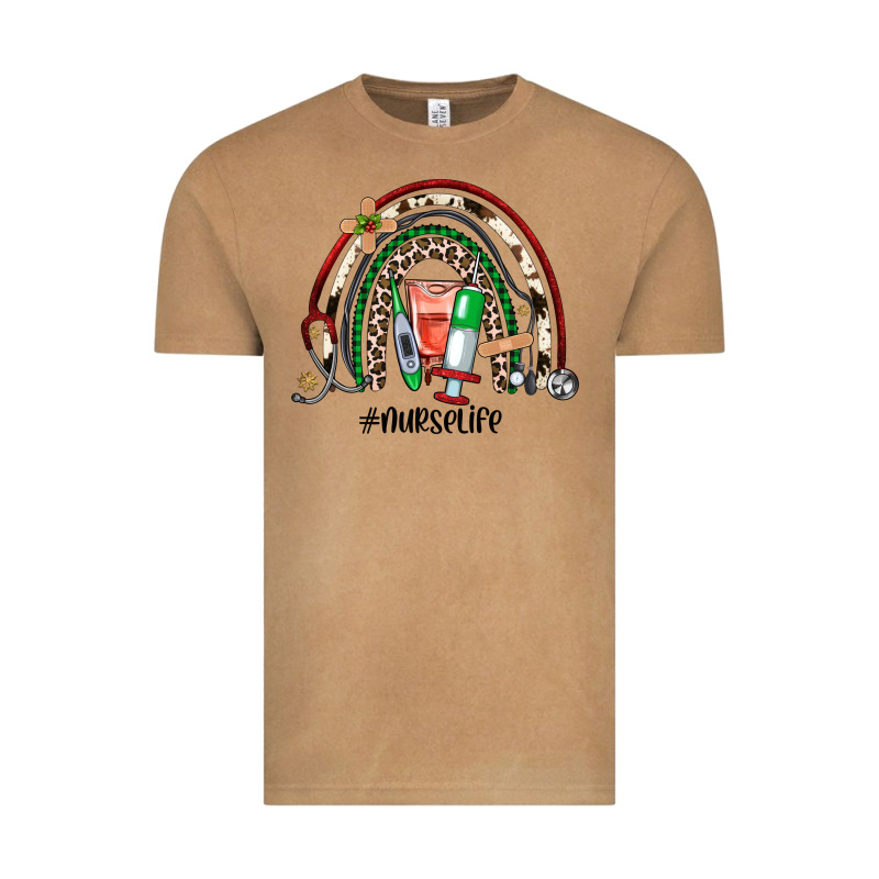 Christmas Nurselife Rainbow Vintage Tee by JahusDesignShop | Teevron