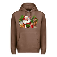 Chestnut santa coffee cups christmas Premium Hoodie - CowGirlArtShop