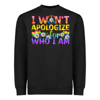 Black LGBTQ I Won't Apologize For Who I Am Heavyweight Sweatshirt - BundleAndBundleShop