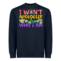 Navy LGBTQ I Won't Apologize For Who I Am Heavyweight Sweatshirt - BundleAndBundleShop