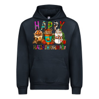 Navy Happy hallothankmas coffee cups Urban Hoodie - FaDigitalArtStudio