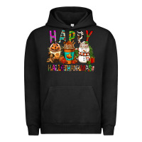 Pigment Black Happy hallothankmas coffee cups Urban Hoodie - FaDigitalArtStudio