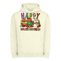 Pigment Pistachio Happy hallothankmas coffee cups Urban Hoodie - FaDigitalArtStudio