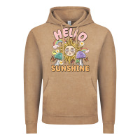 Vintage Coffee hello sunshine Vintage Hoodie - MaliasSmallBusiness