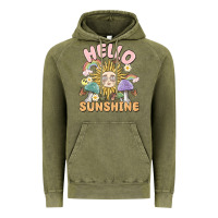 Vintage Olive hello sunshine Vintage Hoodie - MaliasSmallBusiness