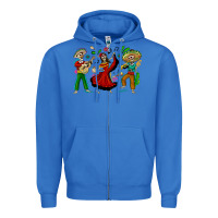 True Royal Mexican Skeletons Zipper Hoodie - texasbilliewilder