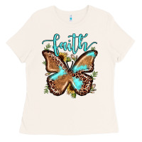 Bone faith leopard butterfly Ladies Tee - JahusDesignShop