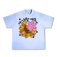 Grape Ice life is better with dogs Urban Heavy Tee - NancyCooperArtShop
