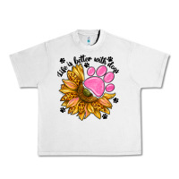 Lunar Rock life is better with dogs Urban Heavy Tee - NancyCooperArtShop