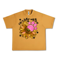 Peanut Butter life is better with dogs Urban Heavy Tee - NancyCooperArtShop