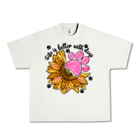 Pistachio life is better with dogs Urban Heavy Tee - NancyCooperArtShop
