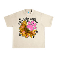 Sandshell life is better with dogs Urban Heavy Tee - NancyCooperArtShop