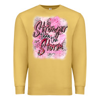 Antique Gold stronger than the storm Premium Sweatshirt - CowGirlArtShop