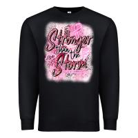 Black stronger than the storm Premium Sweatshirt - CowGirlArtShop
