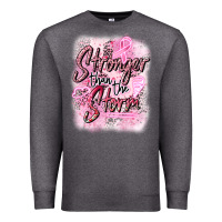 Charcoal Heather stronger than the storm Premium Sweatshirt - CowGirlArtShop