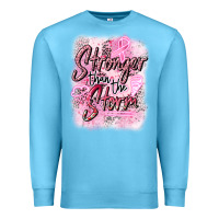 Ocean Blue stronger than the storm Premium Sweatshirt - CowGirlArtShop
