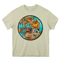 Mossy hello pumpkin earrings Heavy Core Tee - BundleAndBundleShop