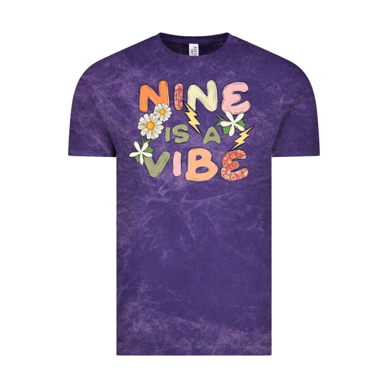 Nine Is A Vibe Vintage Tee by MaliasSmallBusiness | Teevron