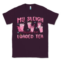 Plum my sleigh runs on loaded tea Classic Tee - MaliasSmallBusiness