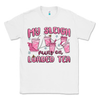 White my sleigh runs on loaded tea Classic Tee - MaliasSmallBusiness