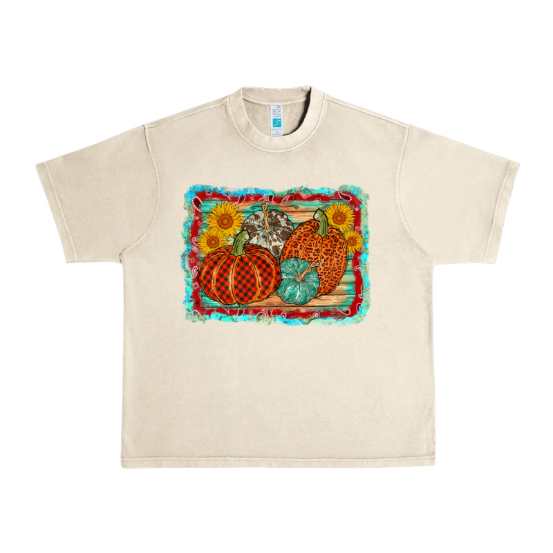 Pumpkin Sunflower Urban Heavy Tee by AdoDesignShop | Teevron
