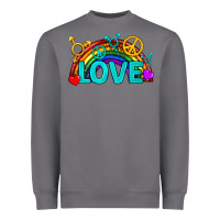 Storm Western LGBTQ+ Love Rainbow Heavyweight Sweatshirt - BundleAndBundleShop