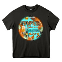 Pumpkin Spice And Everythink Nice Earrings Heavy Core Tee | Teevron