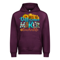 Mauve Wine difference maker teacher life Urban Hoodie - BundleAndBundleShop