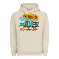 Pigment French Oak difference maker teacher life Urban Hoodie - BundleAndBundleShop