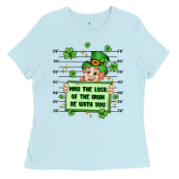 Baby Blue may the luck of the irish be with you Ladies Tee - Artiststas