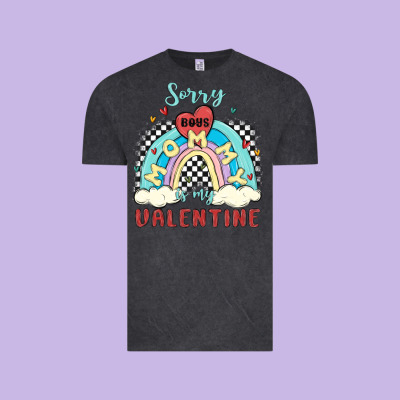 Sorry Boys Mommy Is Valentine Vintage Tee Designed By Maliassmallbusiness