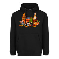 Black fall gnome truck Heavyweight Hoodie - CowGirlArtShop