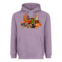 Lavender fall gnome truck Heavyweight Hoodie - CowGirlArtShop