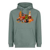 Sage fall gnome truck Heavyweight Hoodie - CowGirlArtShop