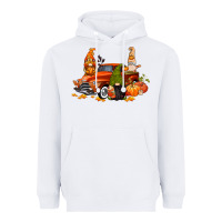 White fall gnome truck Heavyweight Hoodie - CowGirlArtShop
