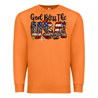 Carrot god bless the usa Premium Sweatshirt - CowGirlArtShop