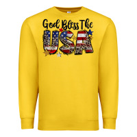Lemon god bless the usa Premium Sweatshirt - CowGirlArtShop