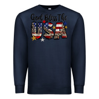 Navy god bless the usa Premium Sweatshirt - CowGirlArtShop
