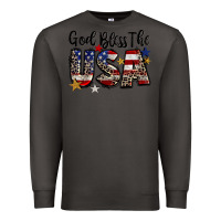 Smoke god bless the usa Premium Sweatshirt - CowGirlArtShop